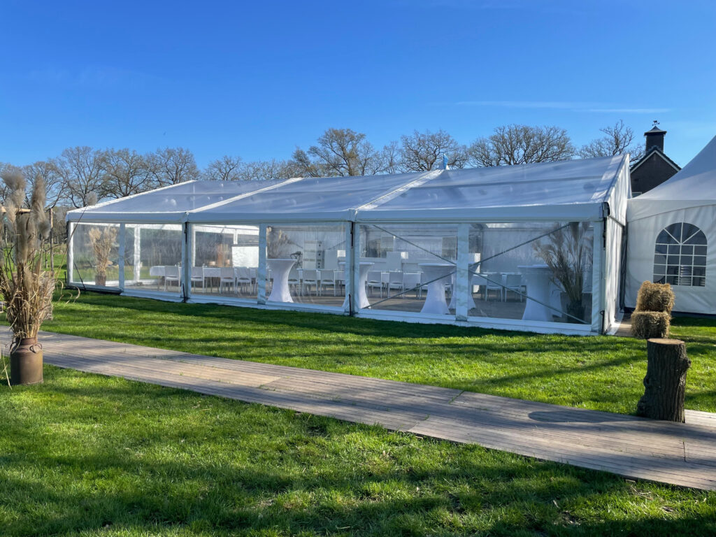 Tent met transparant dak huren? Top Partyverhuur Someren